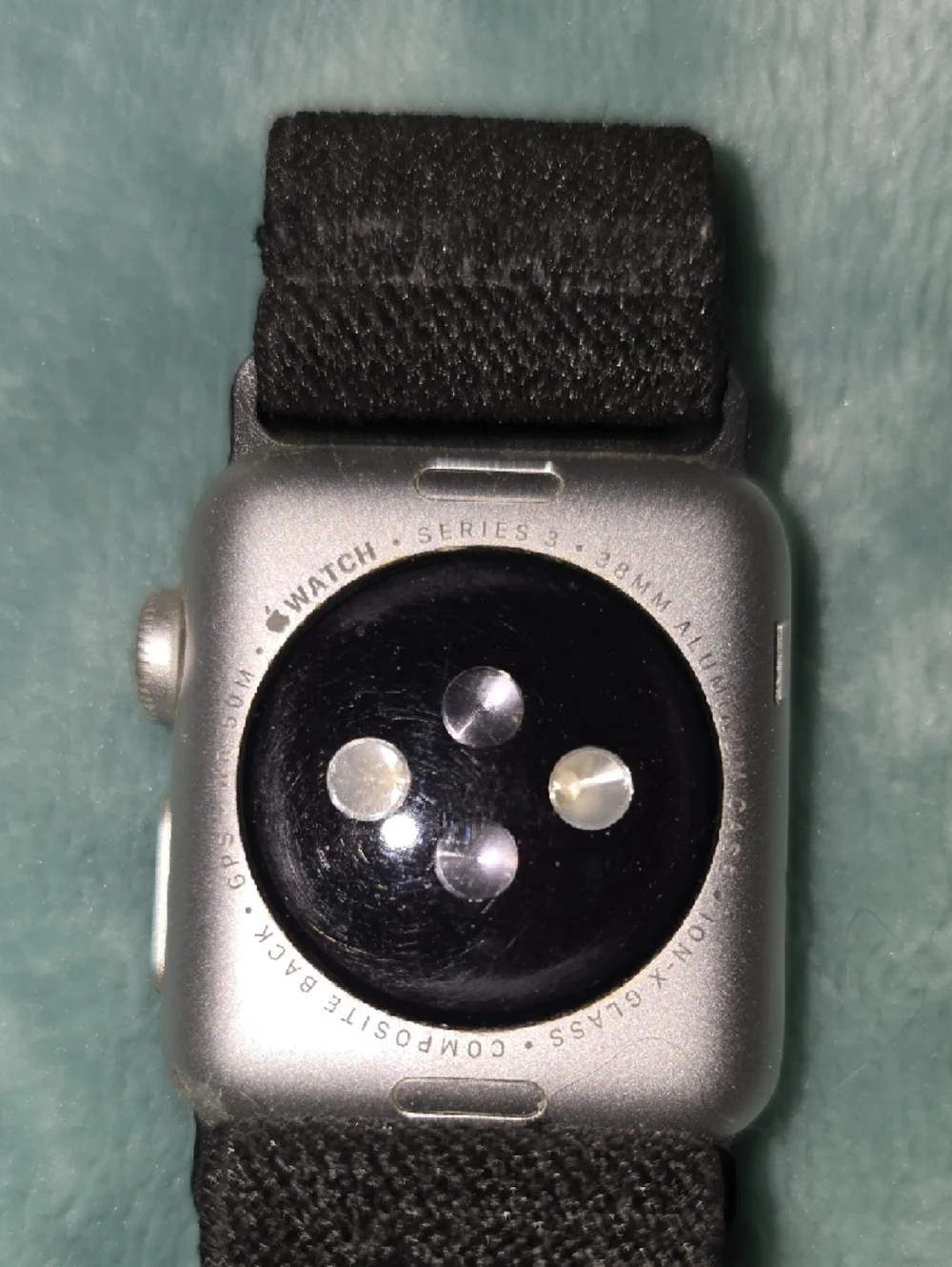 Apple Watch Series 3 Silver Case with Black Band
